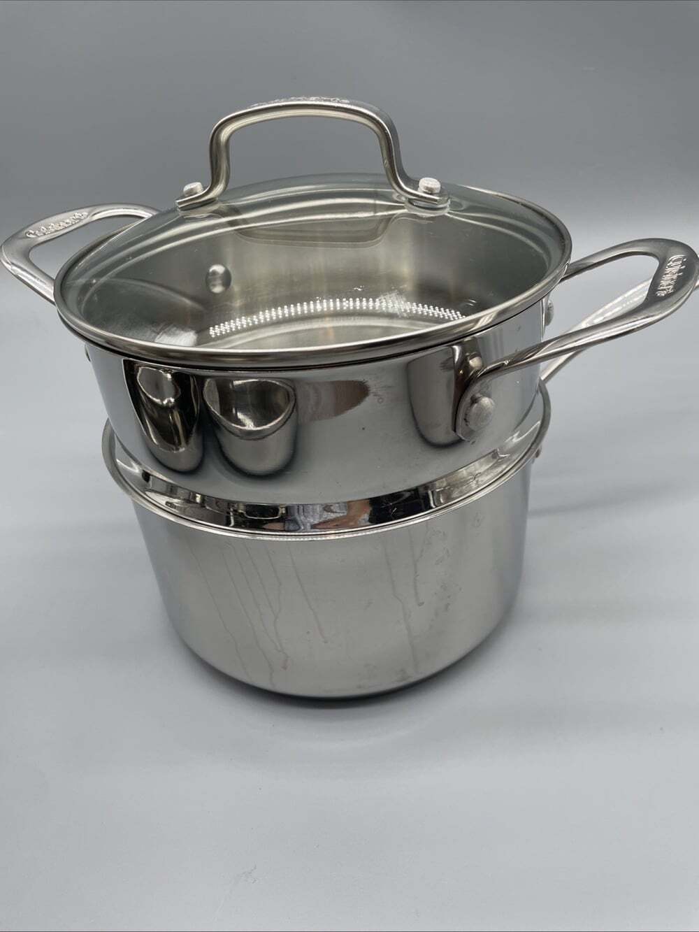 Cuisinart 2.5 Qt Stainless Steel Sauce Pot Model 7195-18G Lid & Steamer 7116-18S - Picture 10 of 11